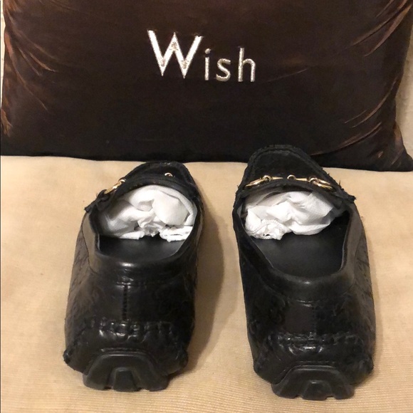 Authentic Gucci Black Loafers with metal hardware 36 - Picture 7 of 9